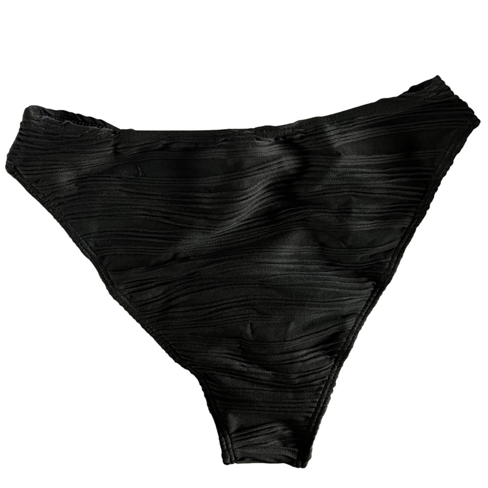 Black Ruched Push Up High Waisted Bikini Set - Picture 9 of 11
